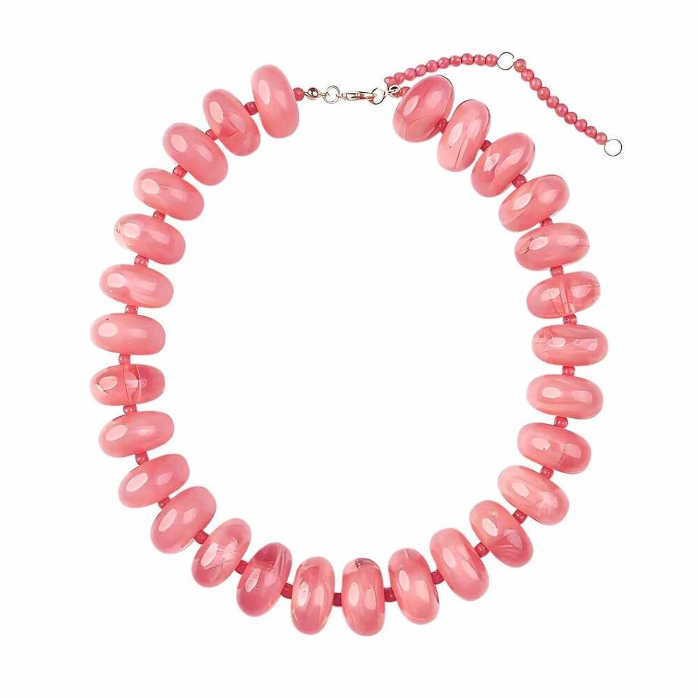 NEW GEMELLI the newport necklace in pink